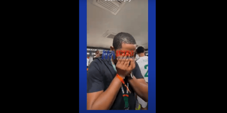 Samuel Eto'o could not hold back the tears