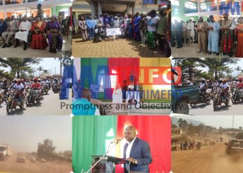 North West Youths celebrate Biya