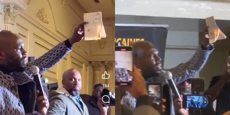 Kemi Seba, Pan-Africanist Activist Burns French Passport