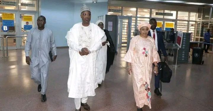 Malian Minister of Health arrive Yaounde
