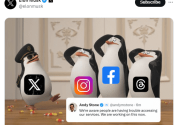 Facebook down, Musk resigns