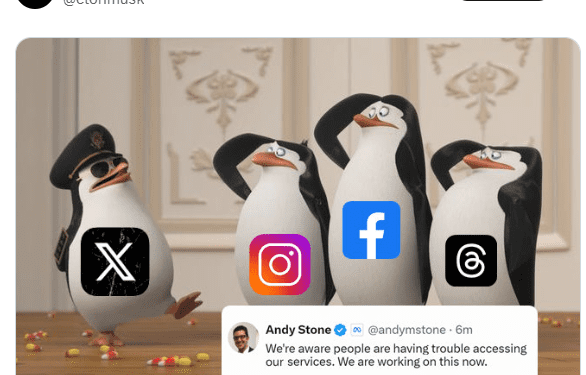 Facebook down, Musk resigns