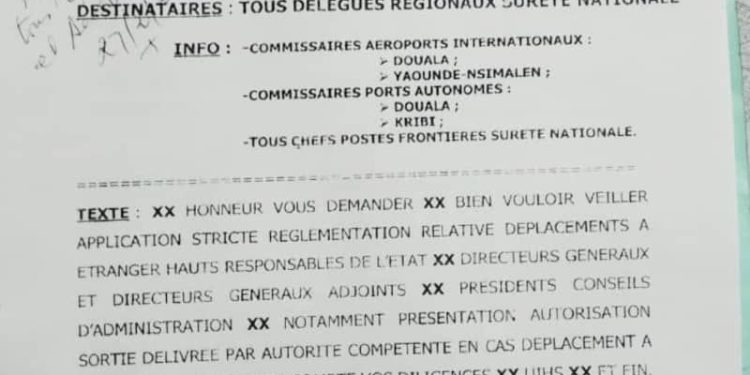 Travel Restrictions Cameroon