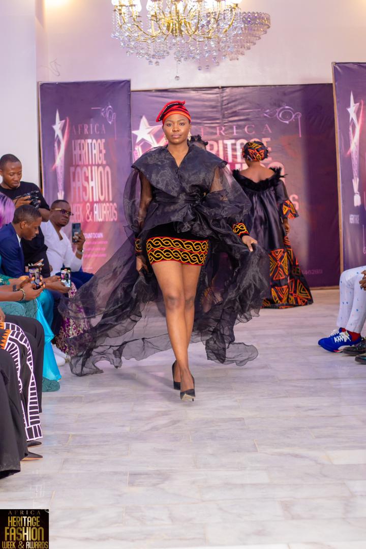 Matene Annie Chancelle, founder of Annie's EmpowerWear at the African Fashion week 2023, Buea