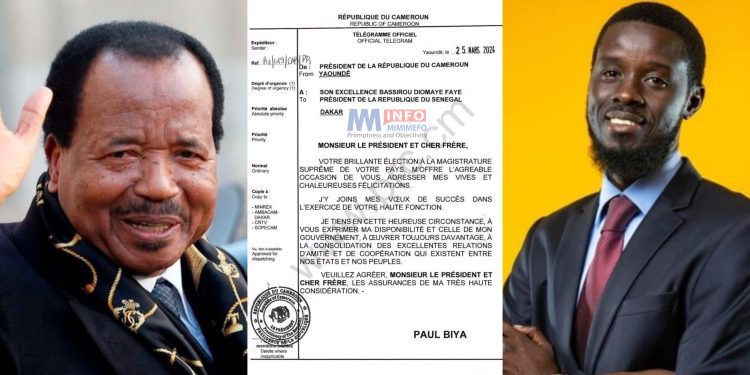 Biya was absent at the Senegalese President's inauguration
