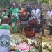 Joshua Osih visits John Fru Ndi's grave