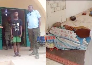 Un enfant tue sa propre maman a l'aide d'un parpaings