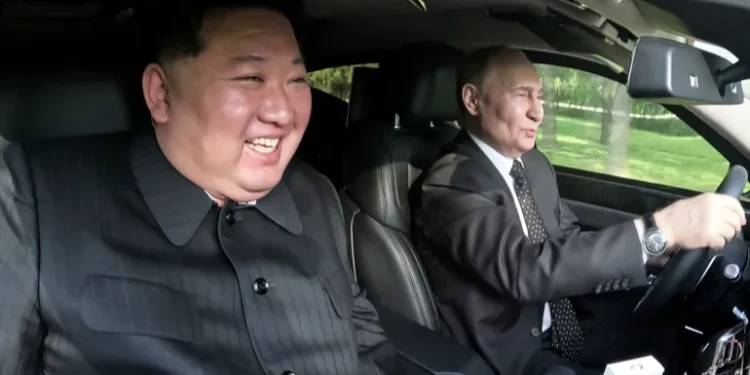 Putin and Kim take a diplomatic limousine ride