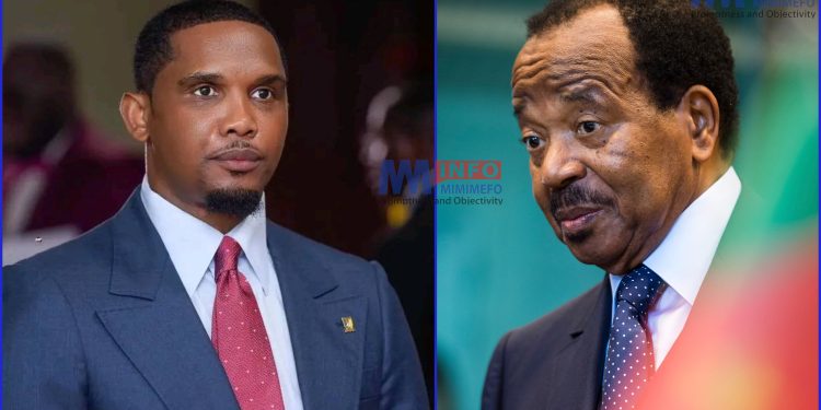 Samuel Eto'o says he will support Biya