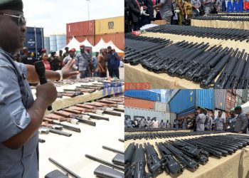 Nigerian customs seize container of arms