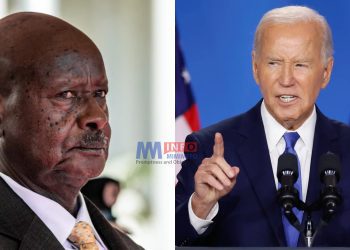 Yoweri Museveni and Joe Biden