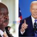Yoweri Museveni and Joe Biden