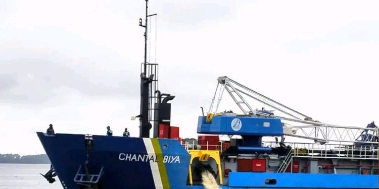 Le port de Douala a reçu le navire “Chantal Biya”