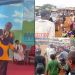 The population of Mbengwi came out to bid farewell