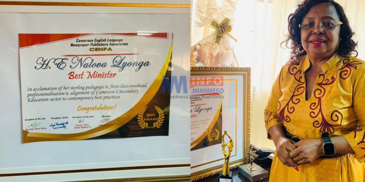 Minister Nalova Lyonga wins best minister award