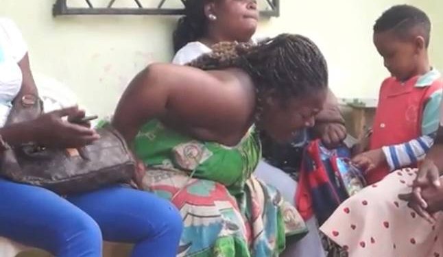 A young woman identified as Melanie Amougou, 22, saved a baby from a brewery truck that lost control in Yaounde