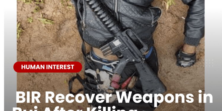 BIR Recover Weapons in Bui After Killing Separatist Fighter