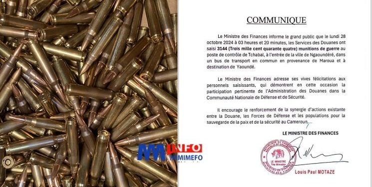 Saisie de Munitions de Guerre par la Douane Camerounaise à Tchabal