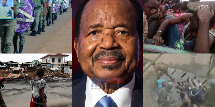 How has President Biya managed the Anglophone conflict?
