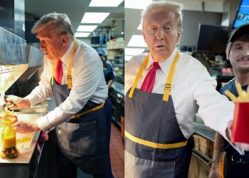 Donald Trump at McDonalds