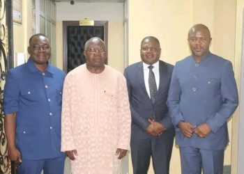 Nkambe Mayor and others went to see the Minister of Decentralisation