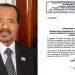 Prayer Service for President Paul Biya