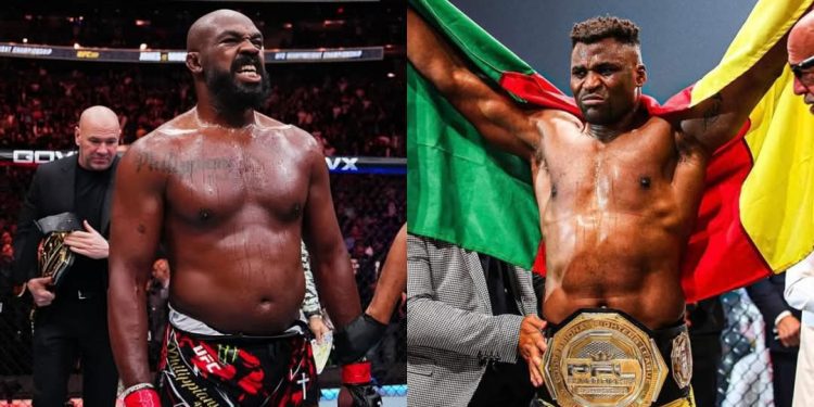 Les responsables du PFL saisissent l'UFC pour un combat Ngannou vs Jon Jones