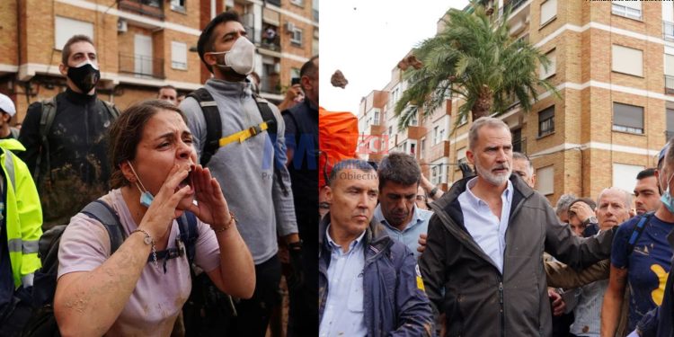 King of Spain pelted with mud and egg during visit to Valencia