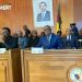Paul Biya's portrait in Parliament