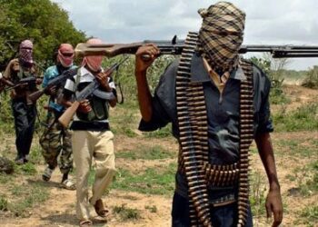 Boko Haram fighters carry arms | Photo: Getty image
