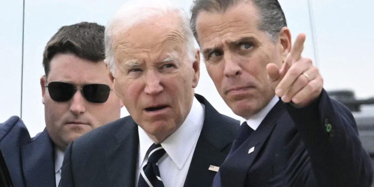 Joe Biden and son Hunter Biden