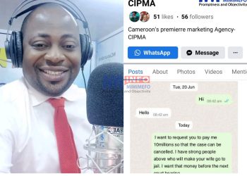 Njeck Sylvanus, CRTV journalist accused of blackmail