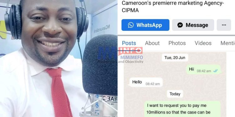 Njeck Sylvanus, CRTV journalist accused of blackmail