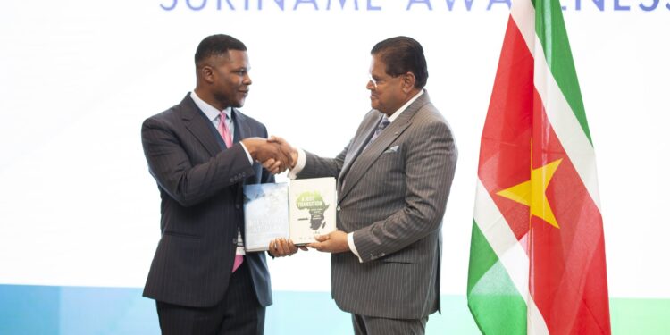 NJ Ayuk and President of Suriname