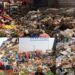 Yaounde covered in trash