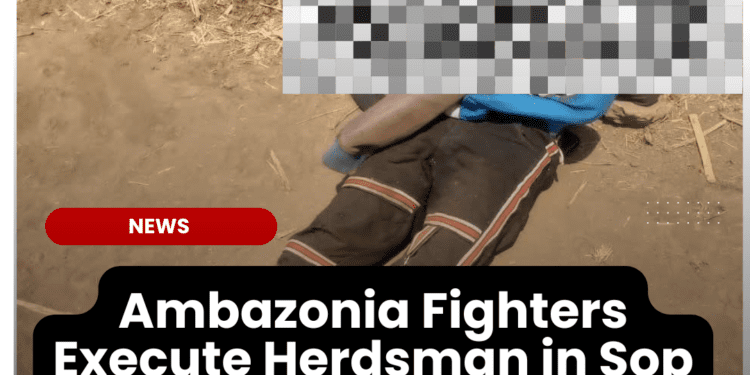 Ambazonia Fighters kill herdsman in Sop