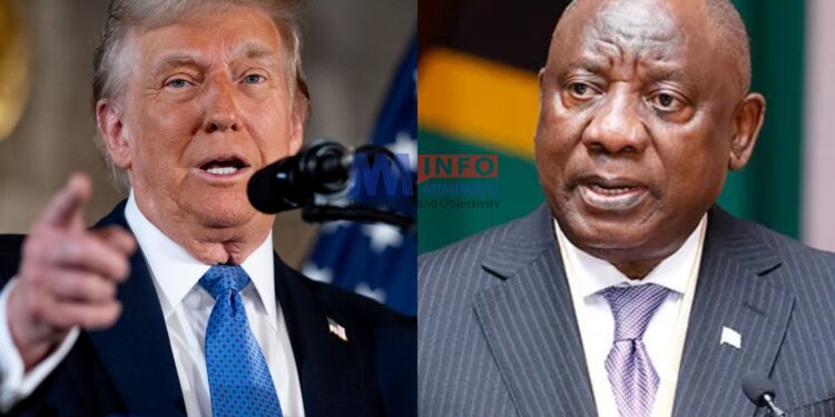 Donald Trump and Cyril Ramaphosa