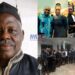 Members of the Judiciary pay homage to Ayah Paul Abine as they bid him farewell