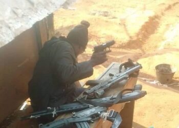 Ambazonia fighter with guns - File Image