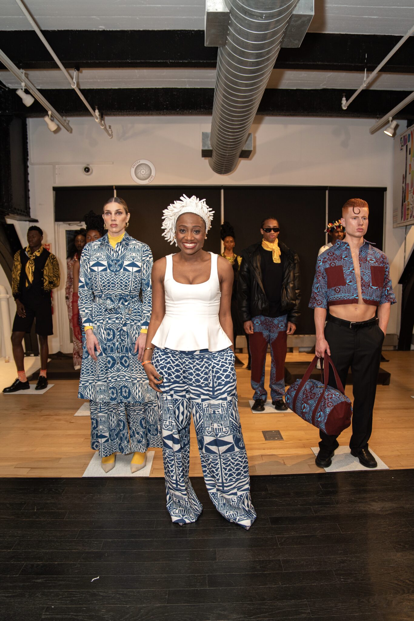 Kibonen at NY Fashion week. Photo Credit: Kashon “Bussa” Jones