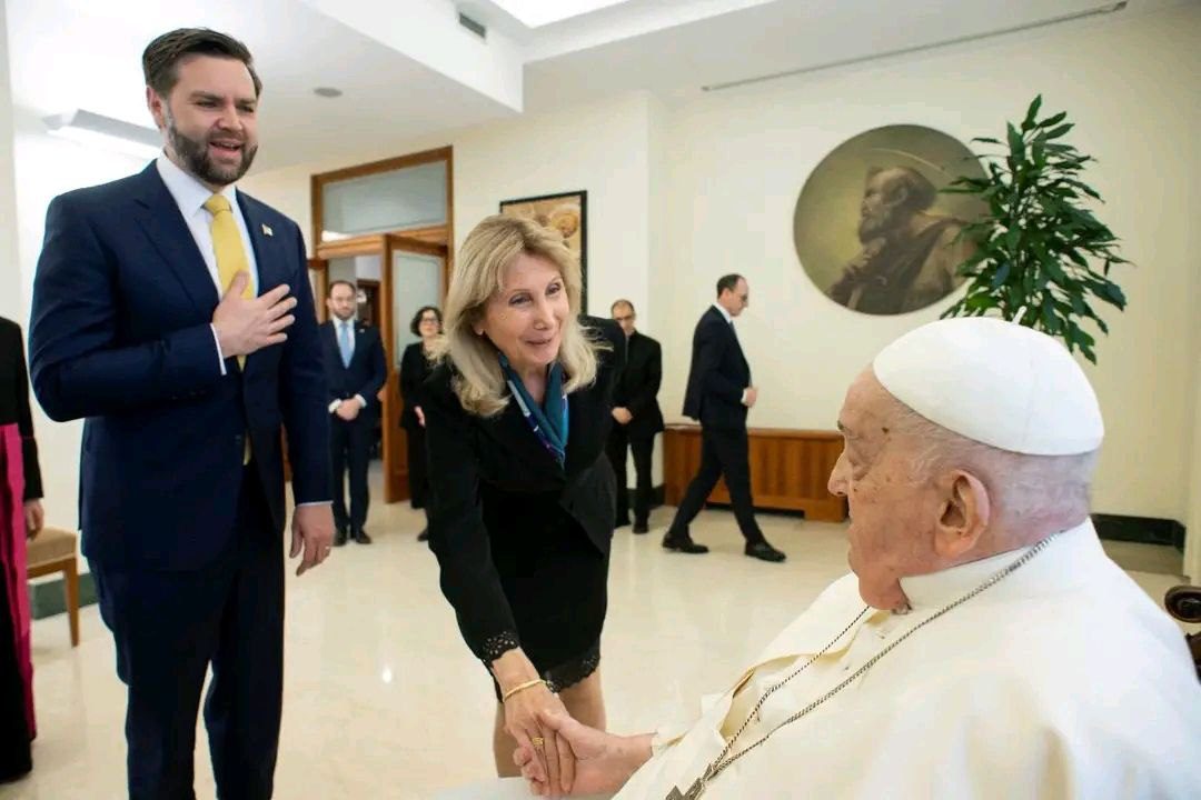 US Vice President JD Vance with Pope Francis