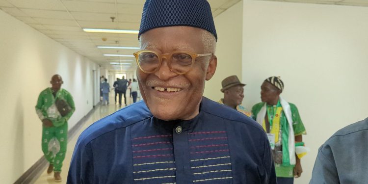 Akere Muna at the SDF convention in 2025
