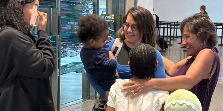 US citizen Amber Ndewa reunites with Children in the USA
