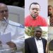 Pope Leo XIV alongside images representing jailed journalists in Cameroon