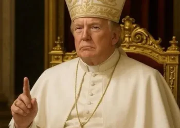Trump and White House share AI image of him as Pope