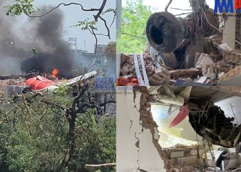 Air India flight to London crashes
