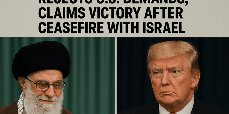 Iran's supreme leader claims victory