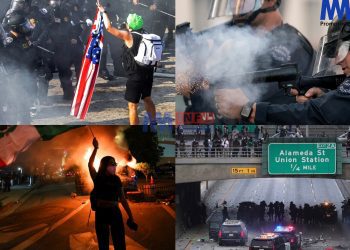 Protests erupt in US state of California
