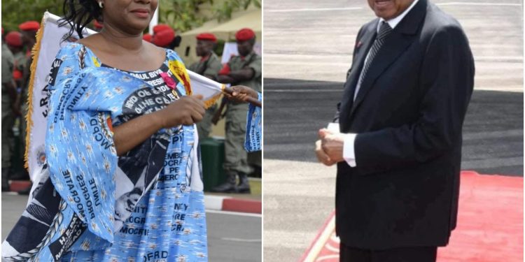 Denise Fampou et Paul Biya