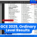 Ordinary Level GCE 2025